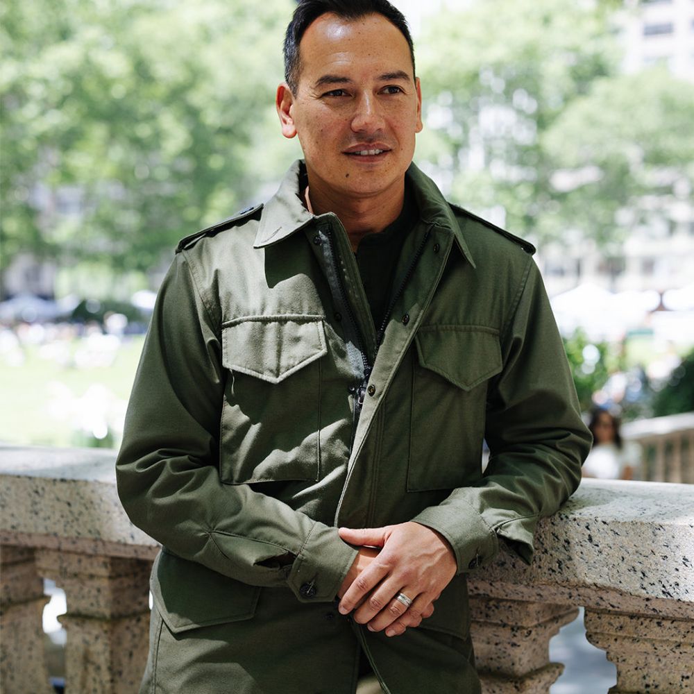 M51  US Army Green Field Cotton Jacket - Front View