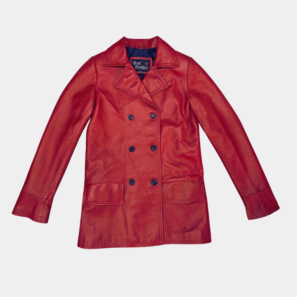 Madame Web Dakota Johnson Leather jacket - Mannequin Front Close - Up View