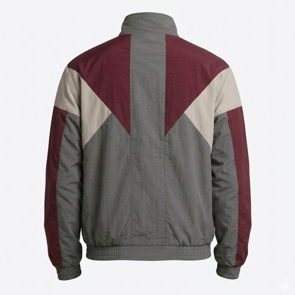 Man on Fire Yahya Abdul-Mateen II Jacket (John Creasy) - Track Jacket in Cotton - Mannequin Back View