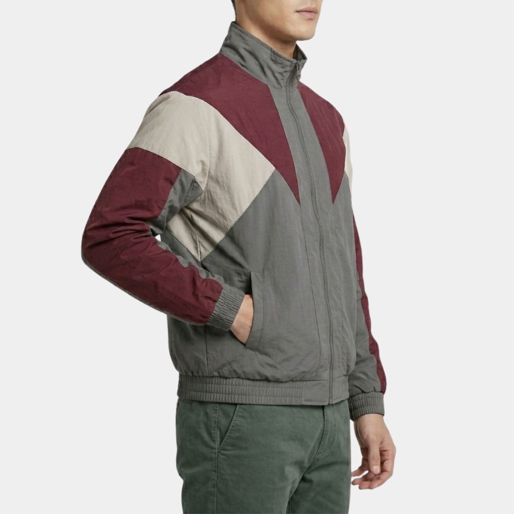 Man on Fire Yahya Abdul-Mateen II Jacket (John Creasy) - Track Jacket in Cotton - Side View