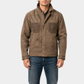 Marshals Luke Grimes Brown Leather Jacket