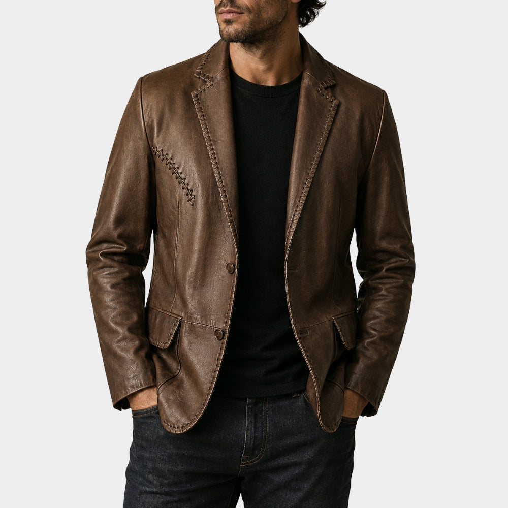 Marshals Mo Brings Plenty Leather Blazer