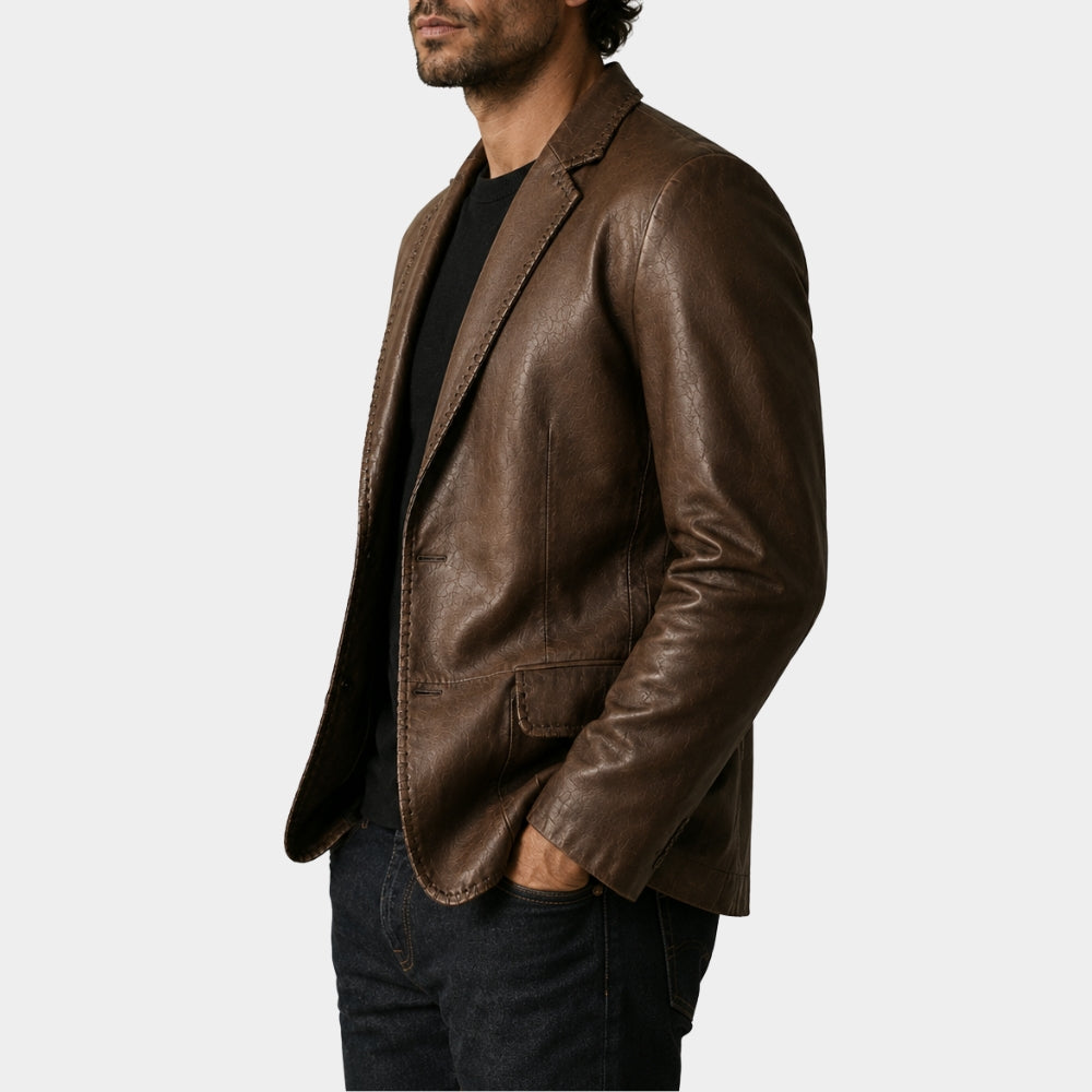 Marshals Mo Brings Plenty Leather Blazer
