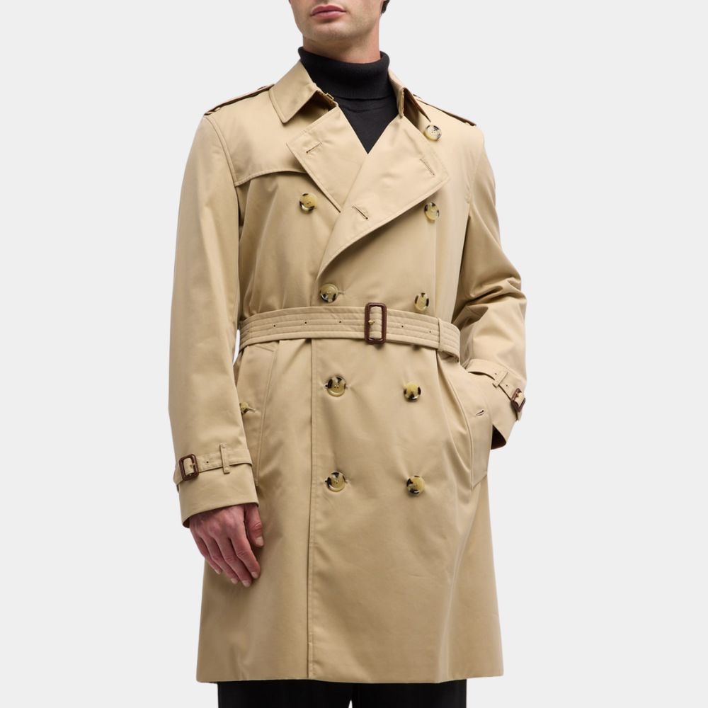 Matt Ryan  Legends of Tomorrow John constantine Long Beige Trench Coat - Front View