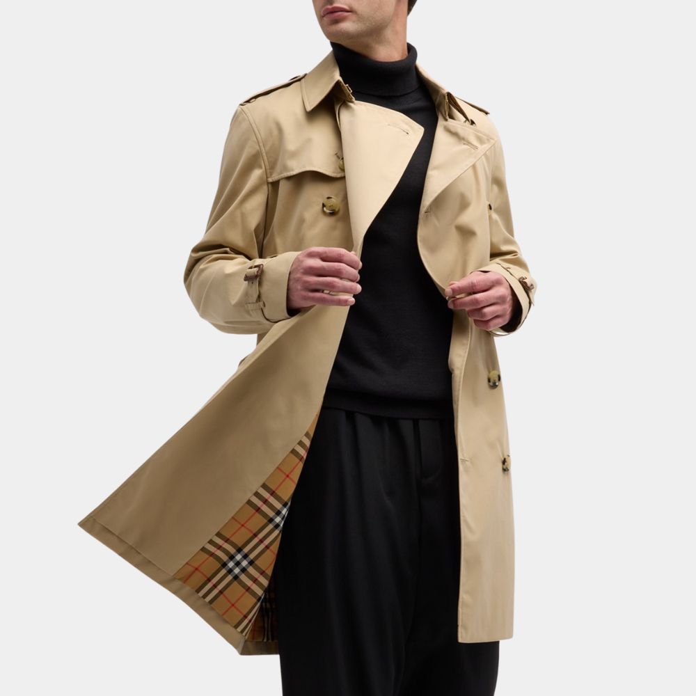 Matt Ryan  Legends of Tomorrow John constantine Long Beige Trench Coat - Posture View