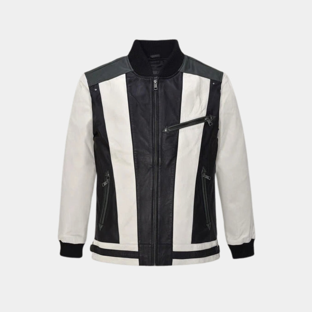 Matthew Broderick  Ferris Bueller’s Day Off Ferris Bueller Leather Jacket - Mannequin Front View