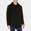 Mayor of Kingstown Jeremy Renner as Mike Black Wool Peacoat - Front View