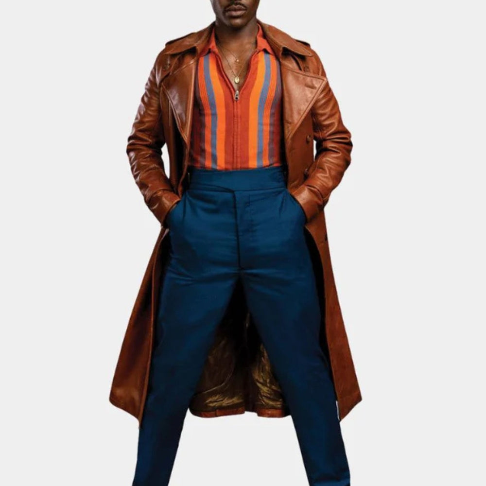 Mens 15th Doctor Trench Coat