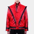 Michael Jackson 70s Style Vintage Leather Jacket - Front View