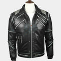Michael Jackson Beat It Leather Jacket - Mannequin Front View