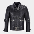 Michael Jackson Black Bad Multi buckle Strap Jacket - Mannequin Front View