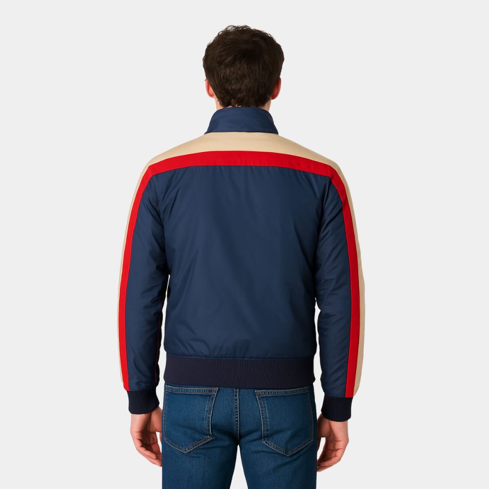 Michael Kelso  Thats 70s Show Blue Parachute Bomber Jacket - Back View