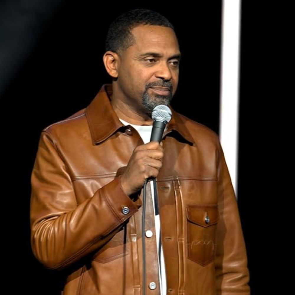 Mike Epps Ready To Sell Out Tan Leather Jacket - Close-Up Front View 