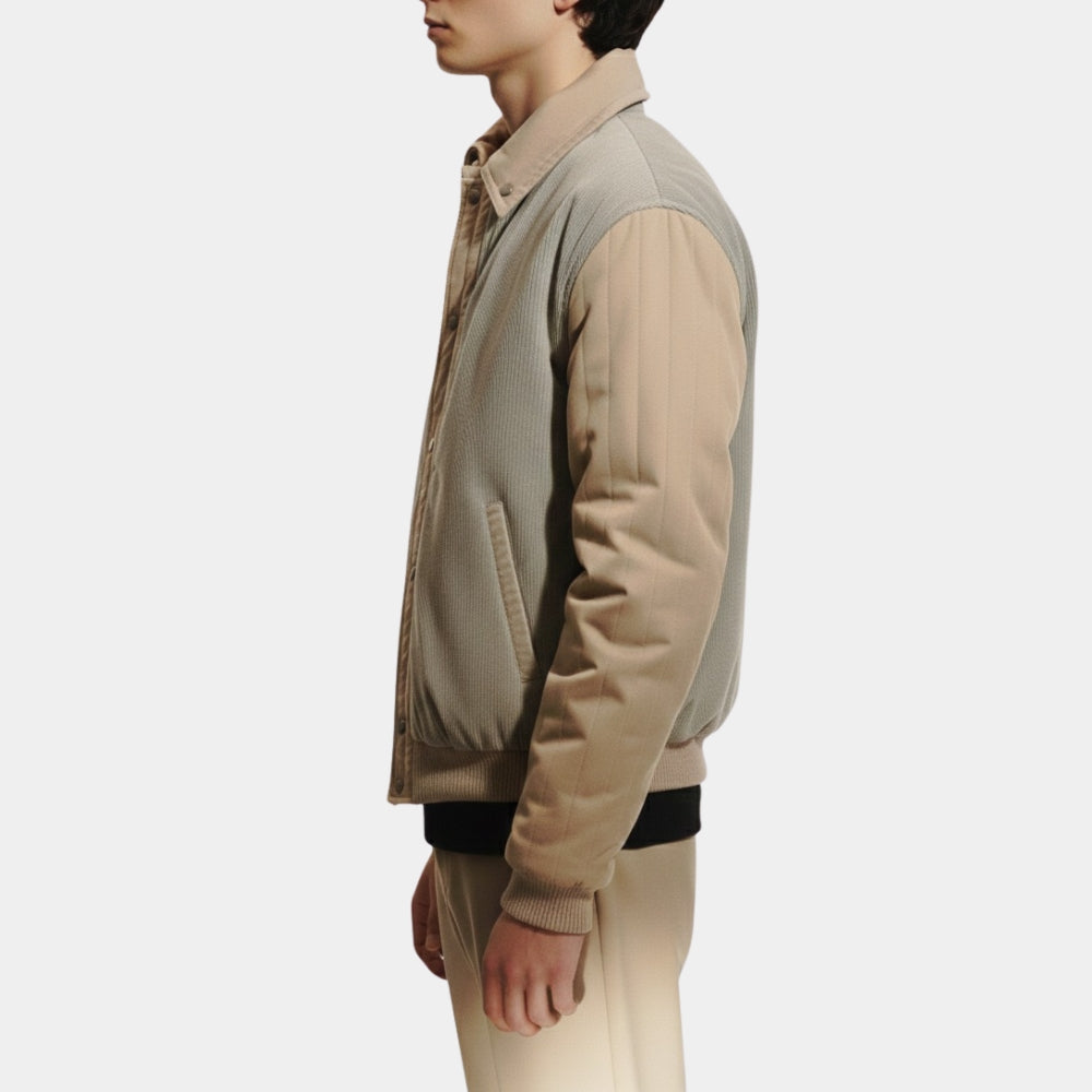 Mike Wheeler Stranger Things Season 5 Bomber Jacket - Side View