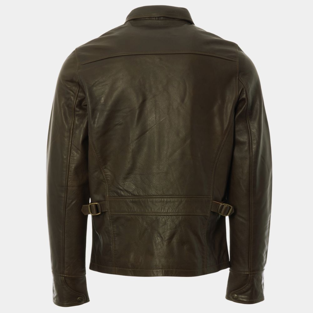 Mission Impossible The Final Reckoning Tom Cruise Brown Leather Jacket - Mannequin Back View