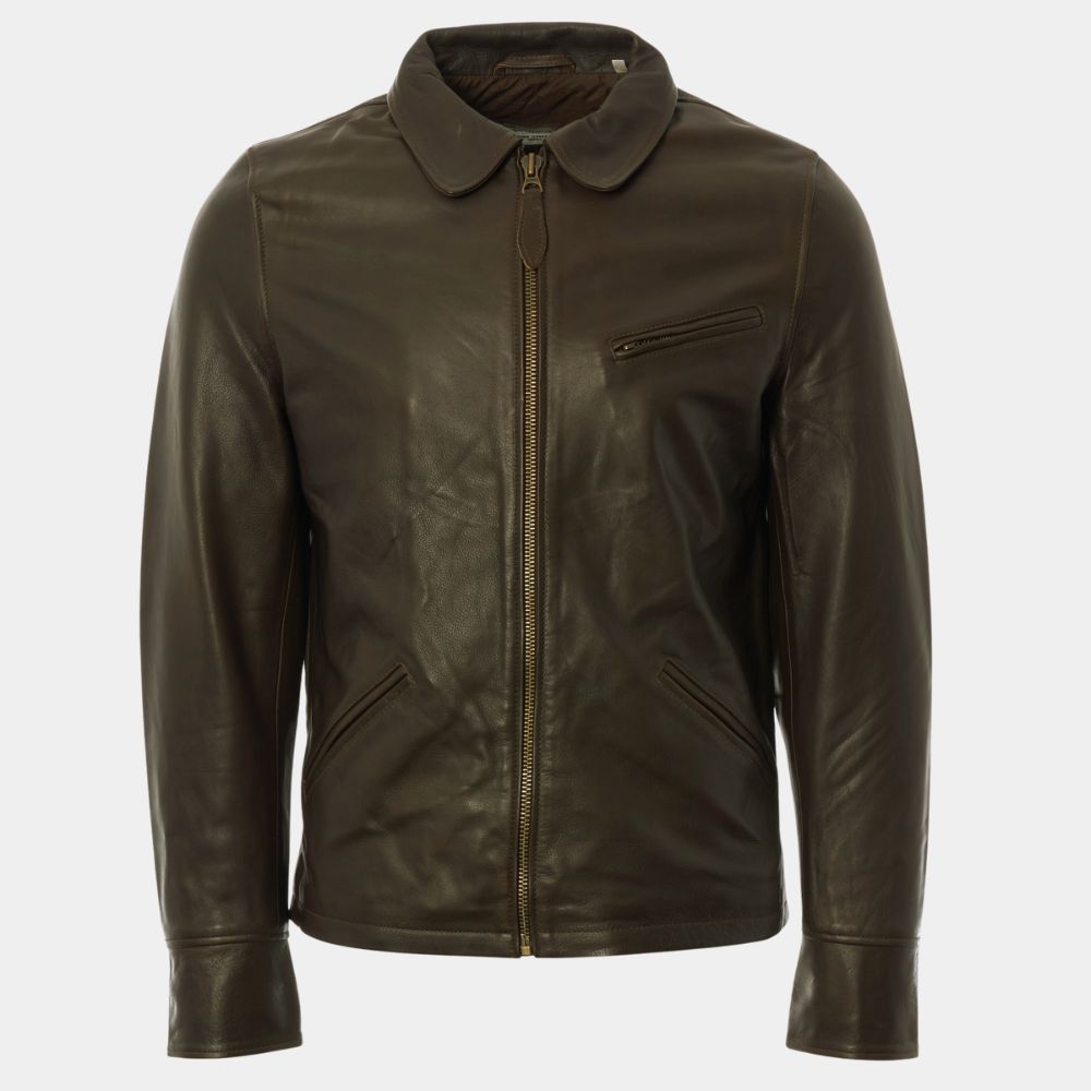 Mission Impossible The Final Reckoning Tom Cruise Brown Leather Jacket - Mannequin Front View