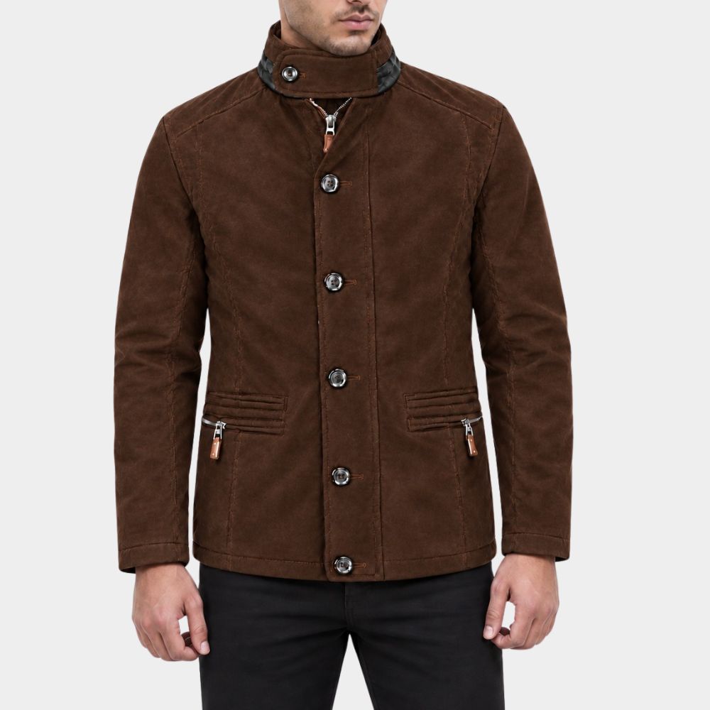 MobLand Conrad Harrigan Brown Suede Jacket