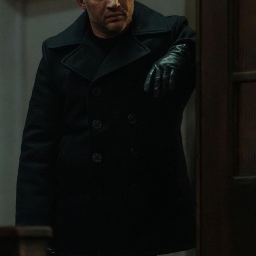 MobLand Tom Hardy Black Coat