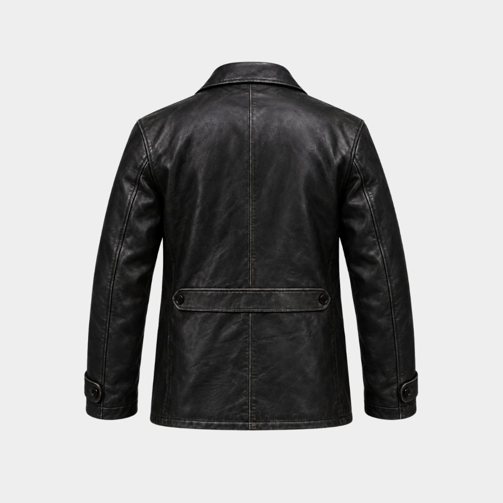 MobLand Tom Hardy Black Leather Jacket