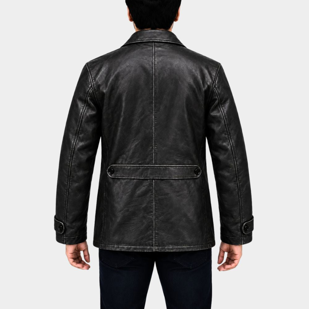 MobLand Tom Hardy Black Leather Jacket