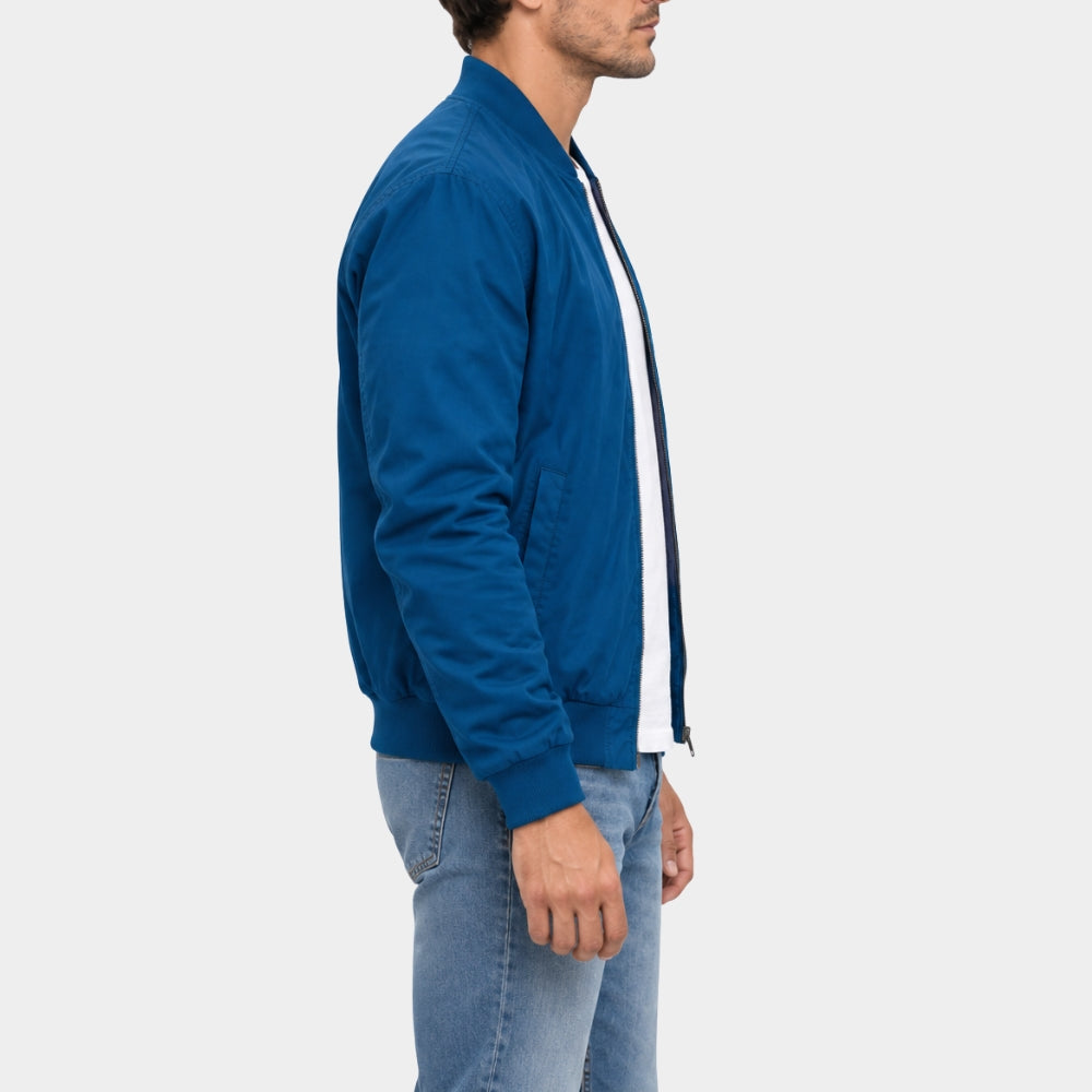 Money Trap Taklacı Ziya Blue Bomber Jacket