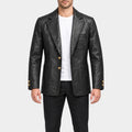 Money Trap Yılmaz Erdoğan Black Leather Blazer