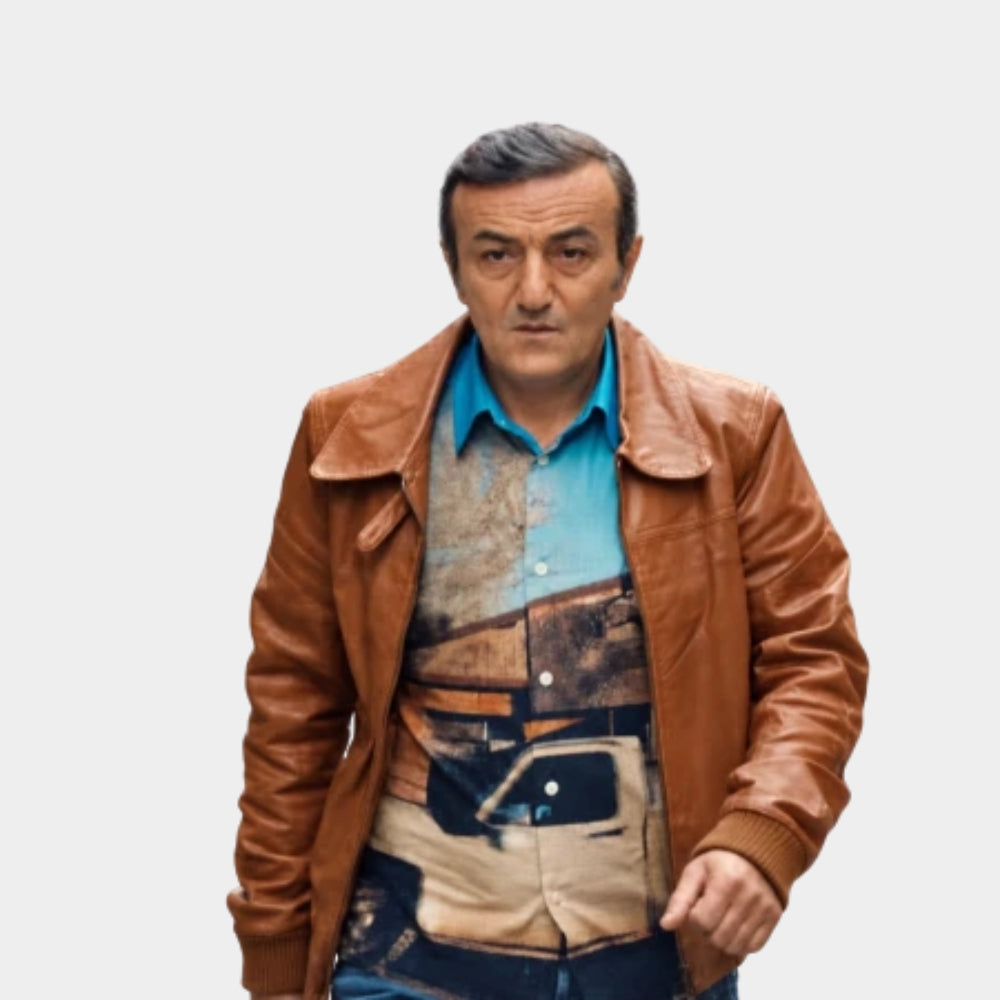 Money Trap Görkem Sevindik Leather Bomber Jacket