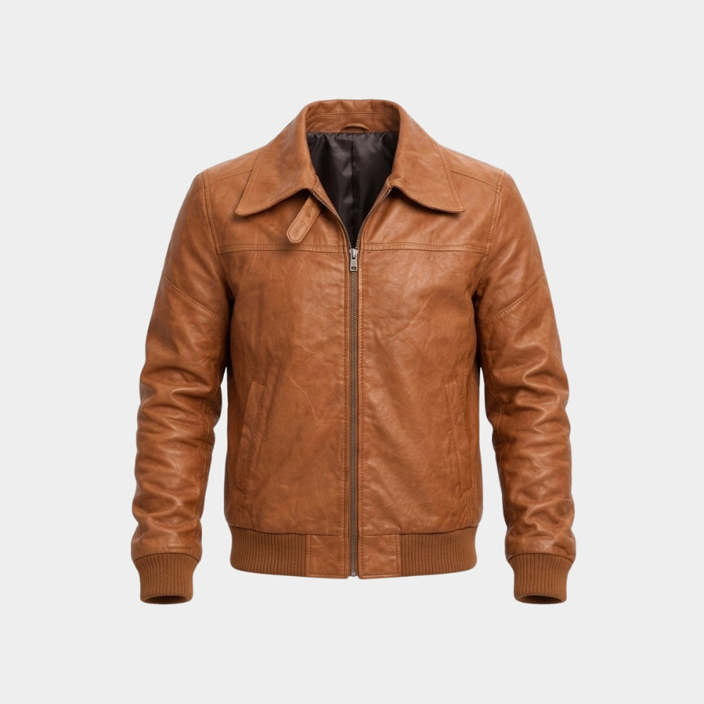 Money Trap Görkem Sevindik Leather Bomber Jacket