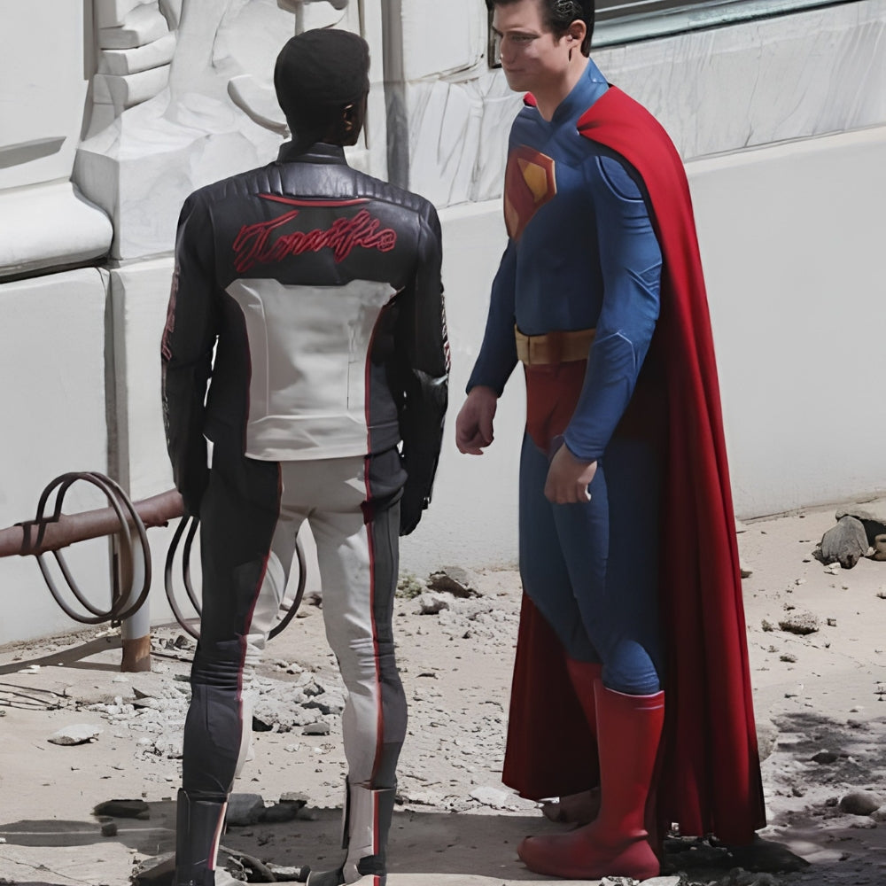 Mr Terrific Black Leather Jacket
