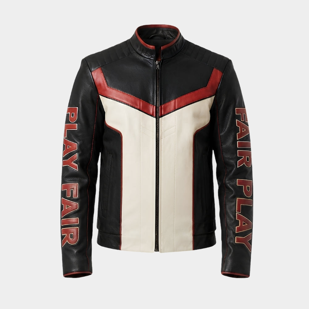 Mr Terrific Black Leather Jacket
