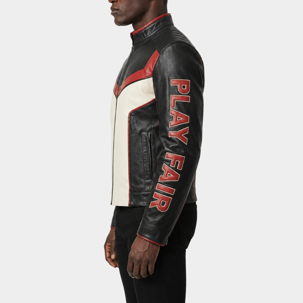 Mr Terrific Black Leather Jacket
