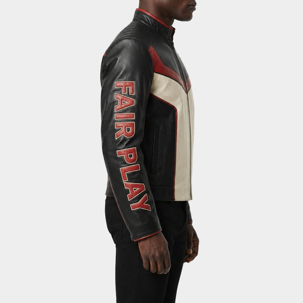 Mr Terrific Black Leather Jacket