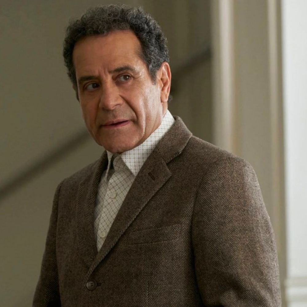 Mr Monk's Last Case's Tony Shalhoub Brown Wool Three Button Blazer - Character Front View