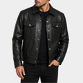 My Bias, My Boss Kang Hoon Black Leather Jacket