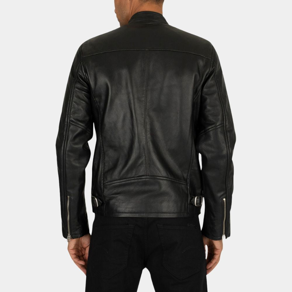 Nacho Varga  Michael Mando Better Caul Saul So3 Leather Jacket - Back View