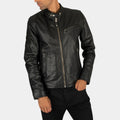 Nacho Varga  Michael Mando Better Caul Saul So3 Leather Jacket - Front View