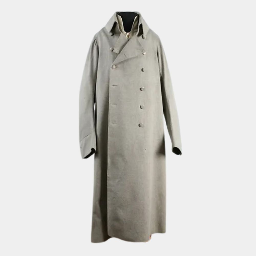 Napoleon Emperor Bonaparte Grey Frock Coat - Mannequin Front View
