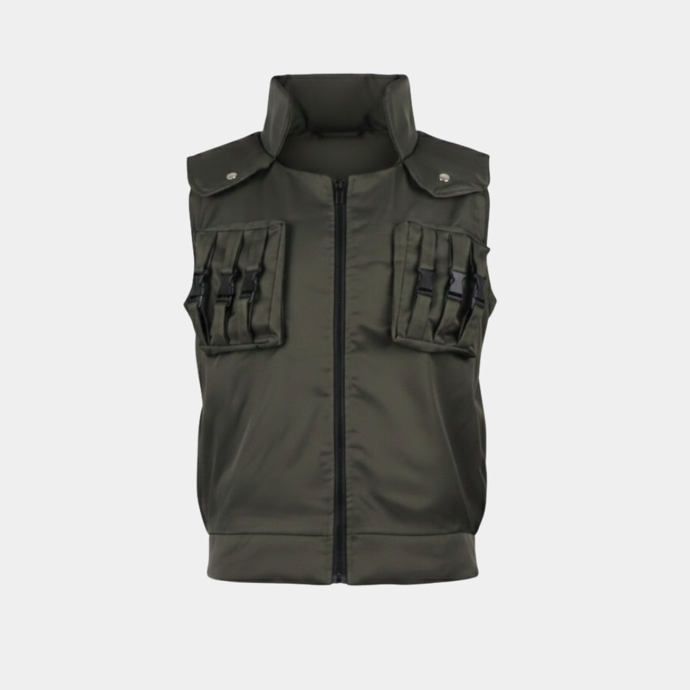 Naruto  Kakashi Hatake Green Cotton Vest - Mannequin Front View