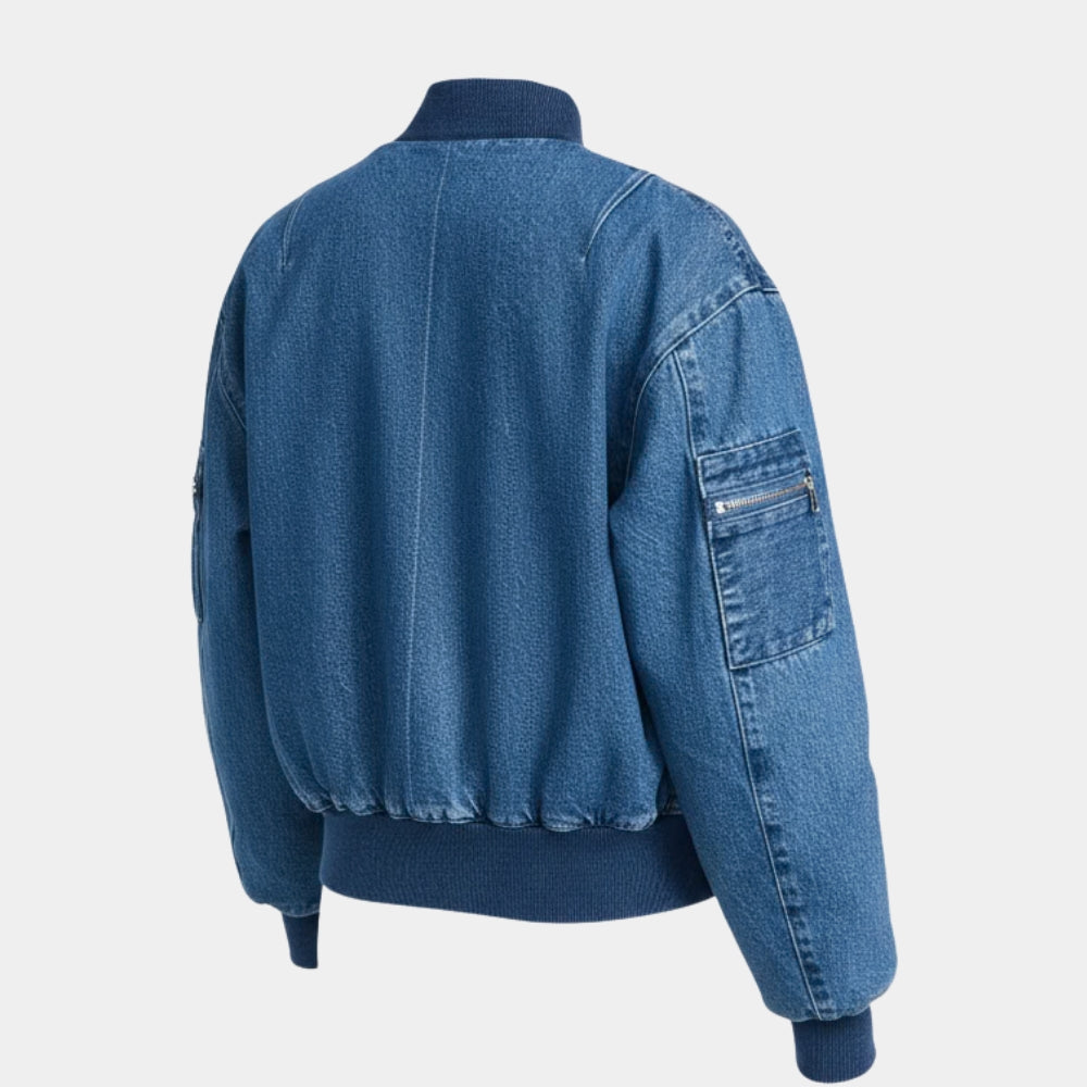Nobody Wants This  Joanne aka Kristen Bell Denim Jacket - Mannequin Back View