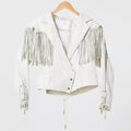 Ordinary Angels 80's Vintage Western Leather Jacket - Manneuin Front View