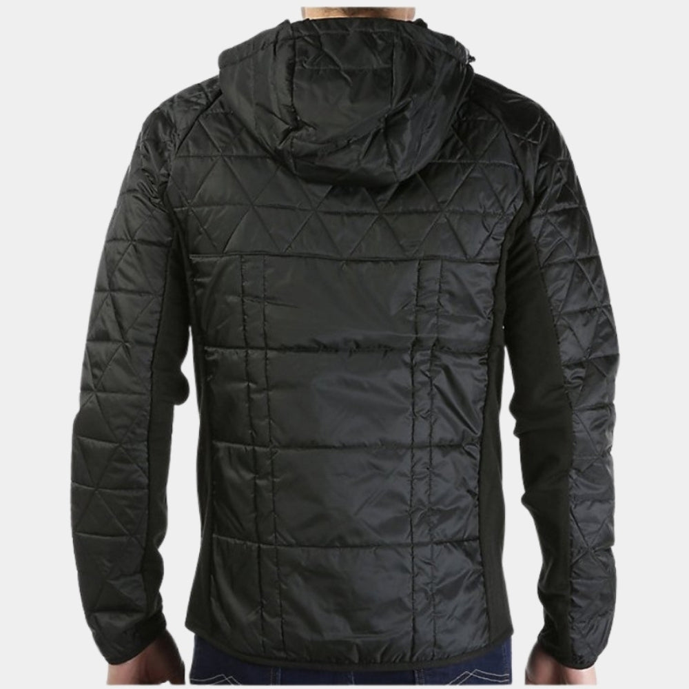 Ozark  Jason Bateman aka Martin ‘Marty’ Byrde Black Quilted Parachute Jacket - Back View