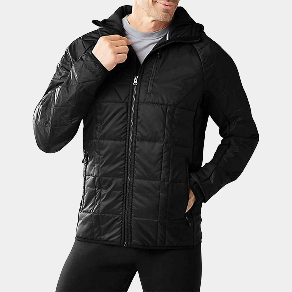 Ozark  Jason Bateman aka Martin ‘Marty’ Byrde Black Quilted Parachute Jacket - Posture View