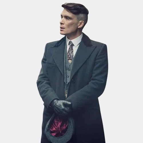 Peaky Blinders  Thomas Shelby aka Cillian Murphy Trench Coat - Front Posture View