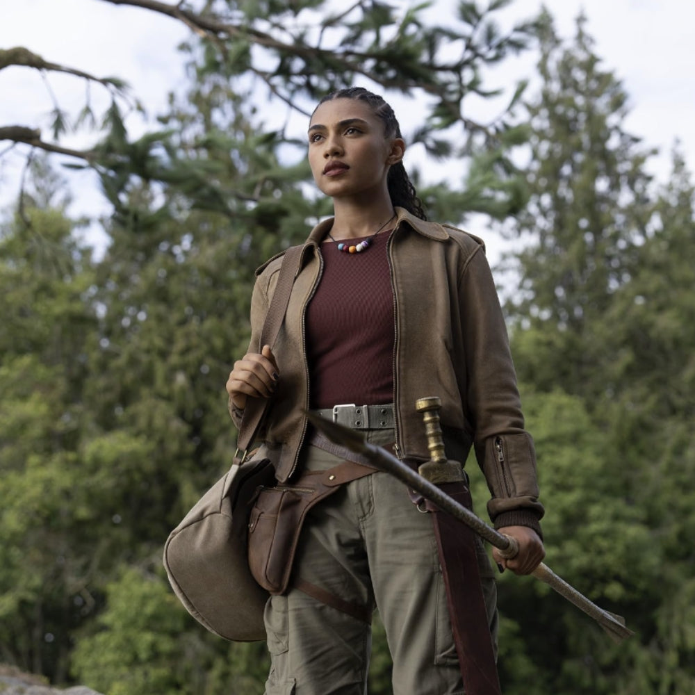 Clarisse La Rue Brown Bomber Jacket