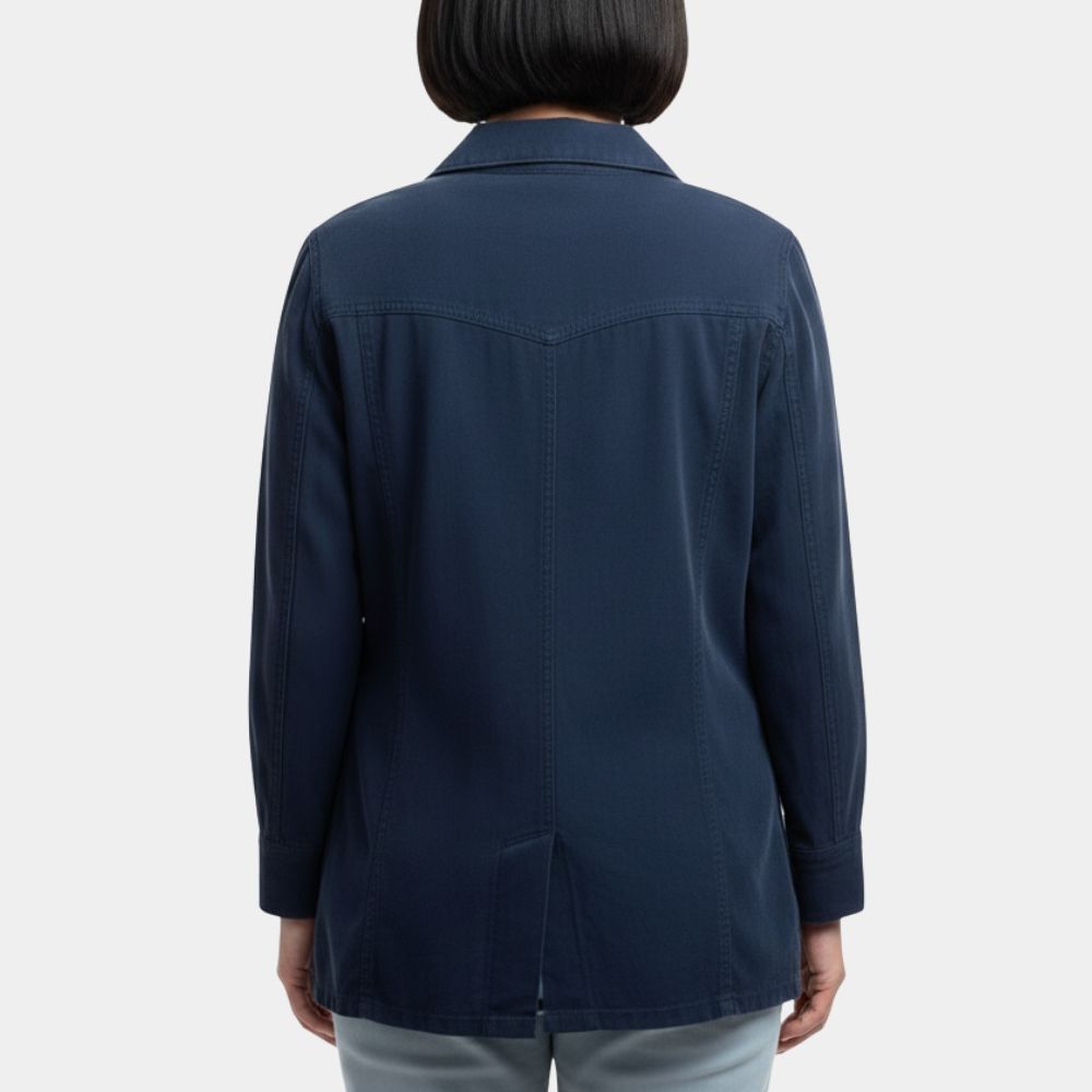 Pluribus Seaon 01 Episode 04 Blue Cotton Jacket - Back View