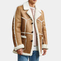 Rafael Men's Vintage Style Rancher Leather Jacket - Front View