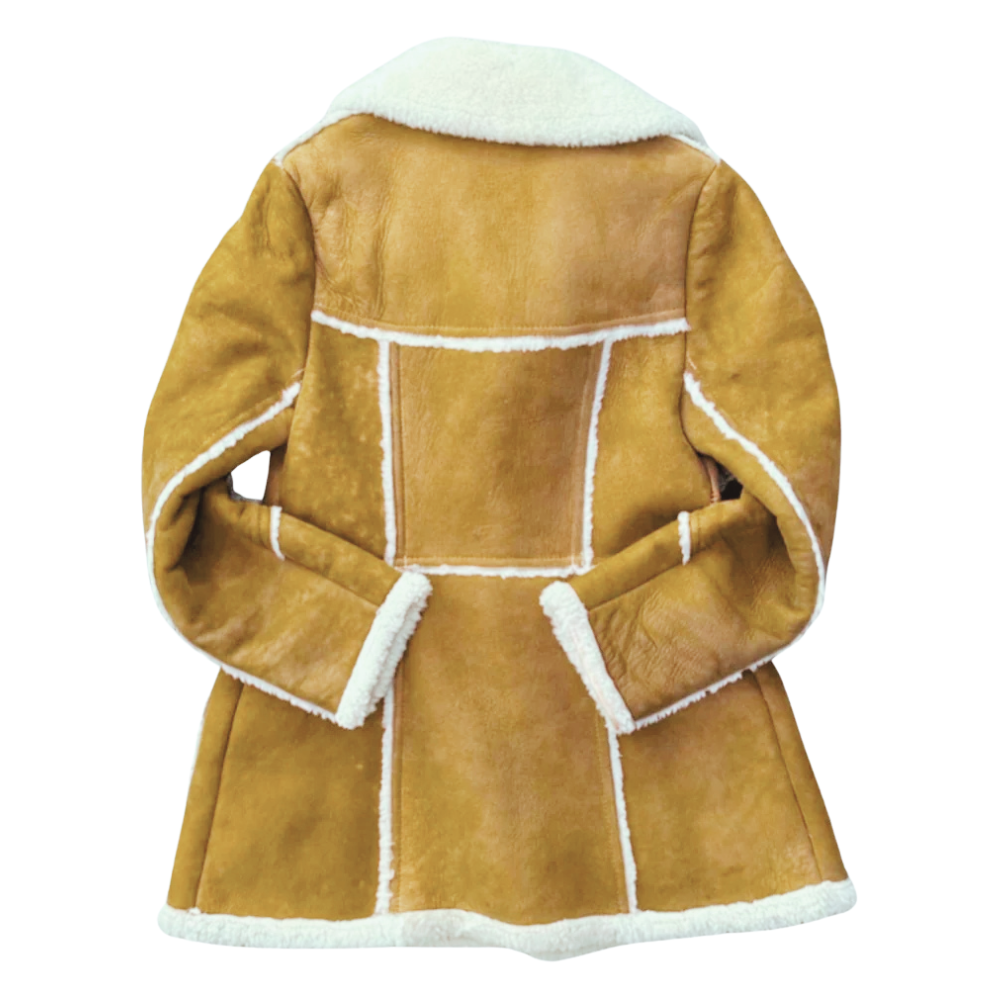 Rambo First Blood Sheriff Will Teasle Suede Leather Jacket - Mannequin Back View