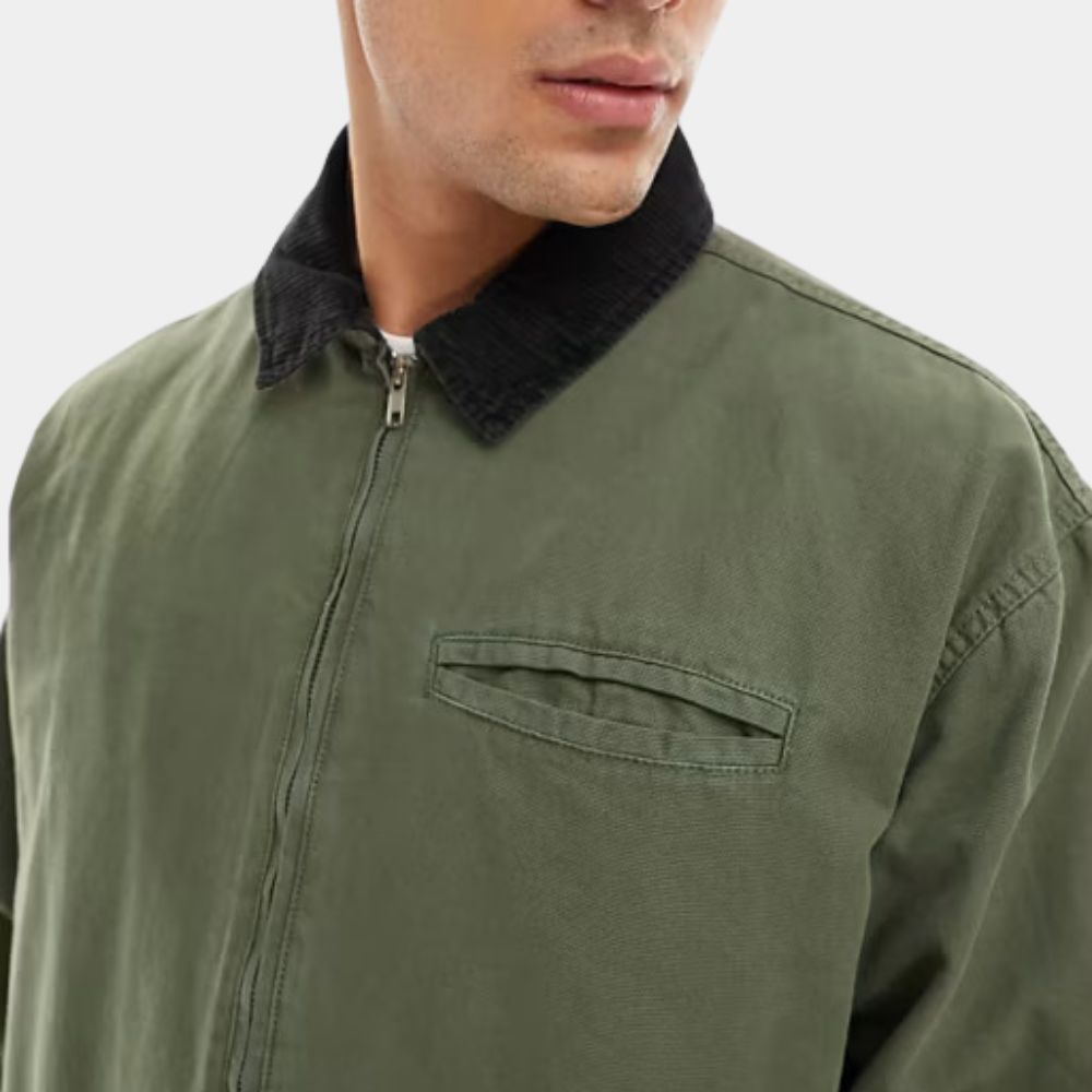 Ray Bronson  Last Summer Freddie Prinze Jr. Green Cotton Jacket - Front Pocket View