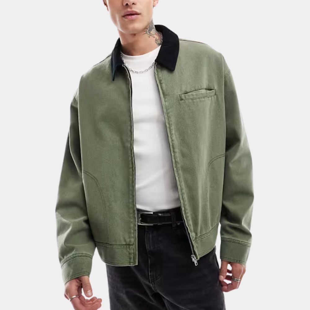 Ray Bronson  Last Summer Freddie Prinze Jr. Green Cotton Jacket - Front View