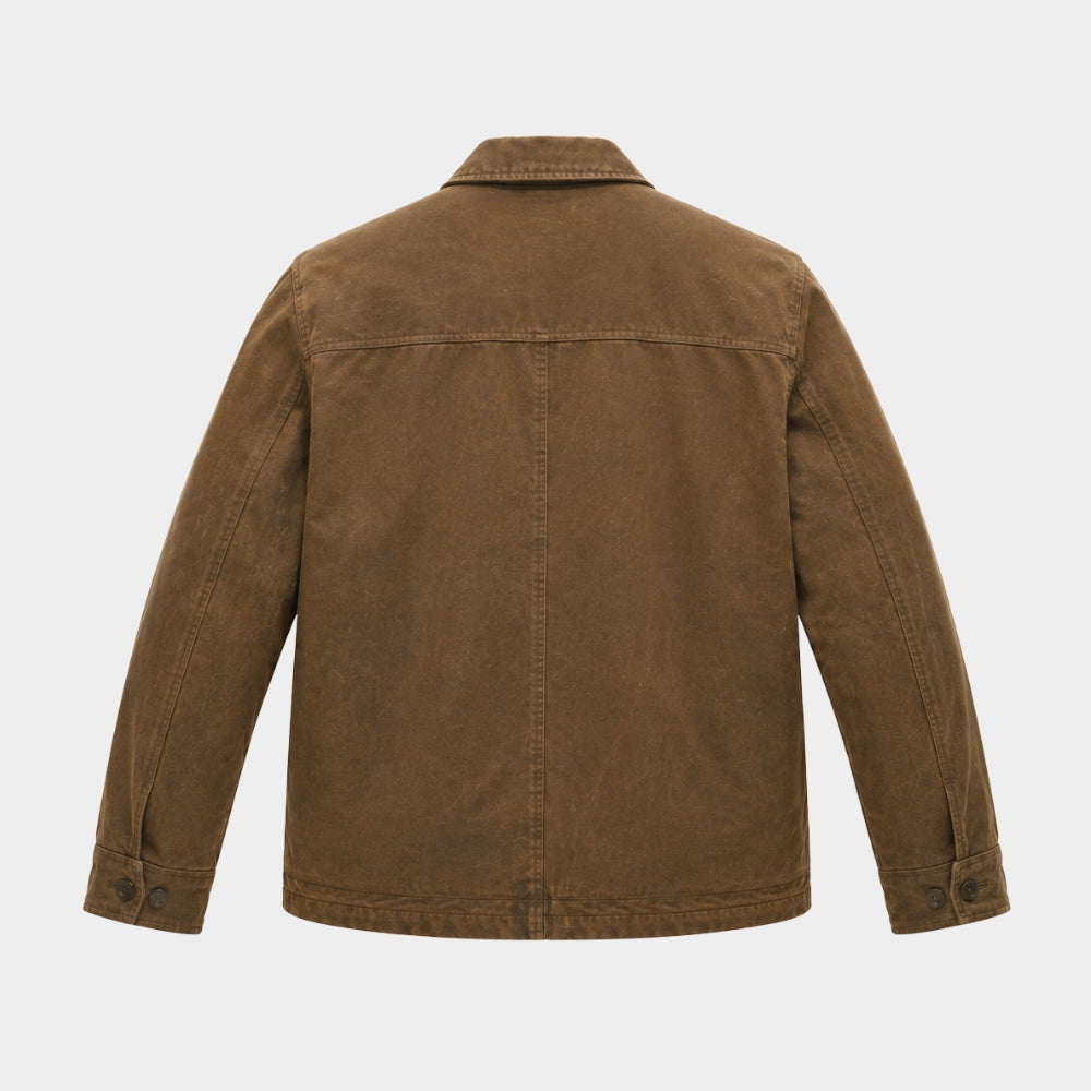 Reacher Alan Ritchson Tan Cotton Jacket